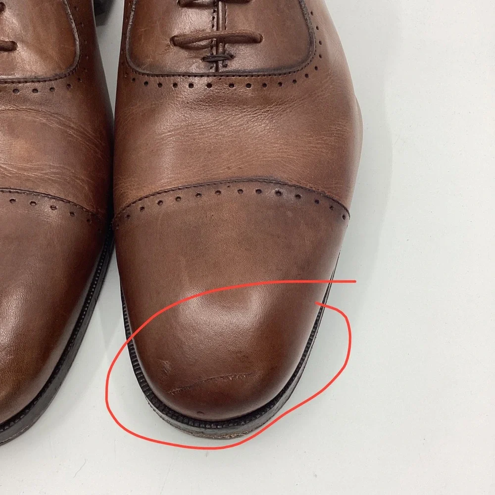 Mercanti Fiorentini Leather Cap Toe Oxford Dress Shoes Mens 11.5 Heritage
